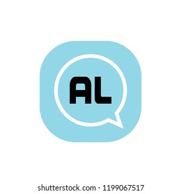 Initial Letter Logo AK Template Design