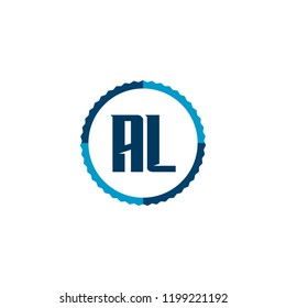 Initial Letter Logo AL Template Design