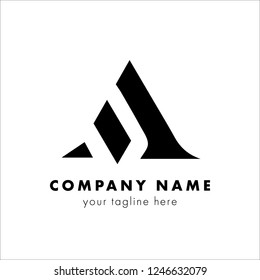 Initial letter logo. Am, ma, a vector logo template