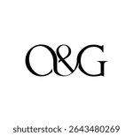 Initial Letter Logo. Ampersand Symbol. Logotype design. Simple Luxury Black Flat Vector OG