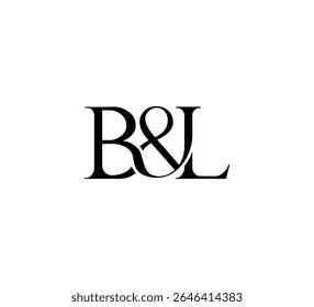 Logotipo inicial da letra. Símbolo de E Comercial. Design de logotipo. Vetor plano preto simples de luxo BL