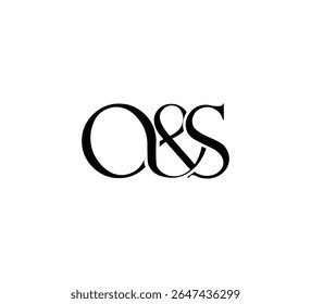 Logotipo inicial da letra. Símbolo de E Comercial. Design de logotipo. Simples luxo preto plano vetor OS