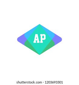 Initial Letter Logo AP Template Design