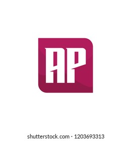 Initial Letter Logo AP Template Design