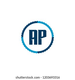 Initial Letter Logo AP Template Design