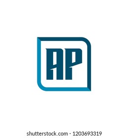 Initial Letter Logo AP Template Design