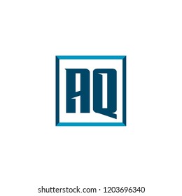 Initial Letter Logo AQ Template Design