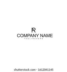 Initial letter logo AR design illustration vector, simple and creative design
