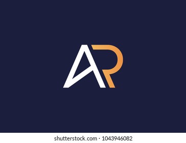 initial letter logo ar, ra, logo template