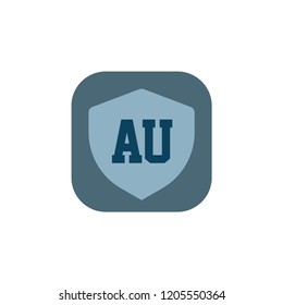 Initial Letter Logo AU Template Design