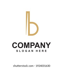 Initial Letter Logo B, with an abstract modern logo concept.