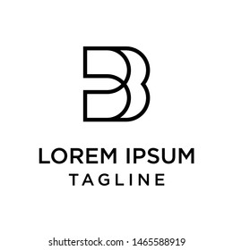 initial letter logo BB logo template