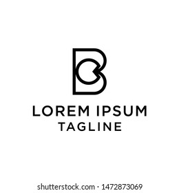 initial letter logo BC, CB, logo template