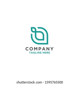 Initial letter logo, BC, CB, B vector logo template.