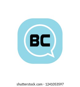 Initial Letter Logo BC Template Design