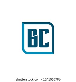 Initial Letter Logo BC Template Design