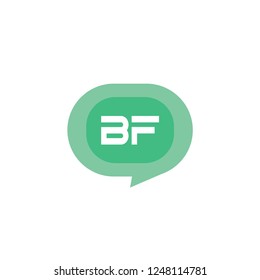 Initial Letter Logo BF Template Design