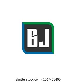 Initial Letter Logo BJ Template Design