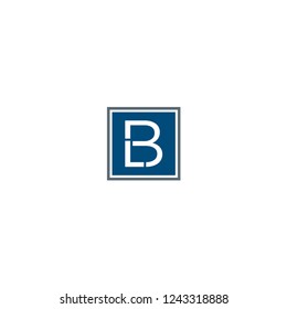 initial letter logo bl, lb,