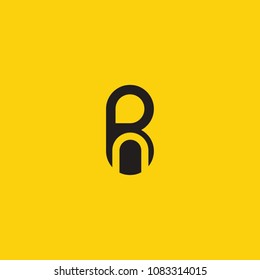 initial letter logo bn
