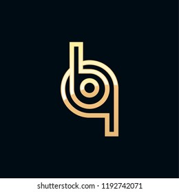 initial letter logo BQ, logo template
