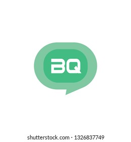 Initial Letter Logo BQ Template Vector Design