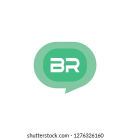 Initial Letter Logo BR Template Design