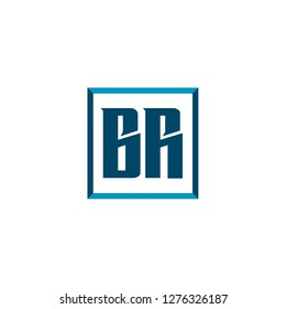 Initial Letter Logo BR Template Design