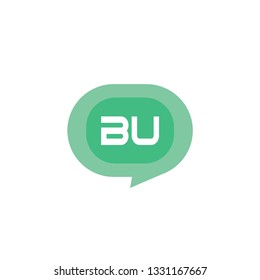 Initial Letter Logo BU Template Vector Design