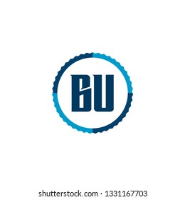 Initial Letter Logo BU Template Vector Design