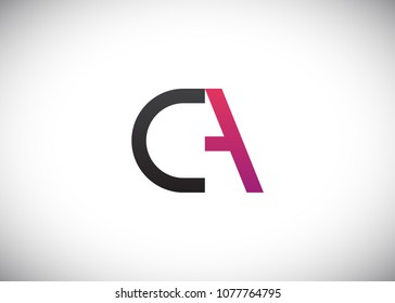 initial letter logo CA, AC, logo template