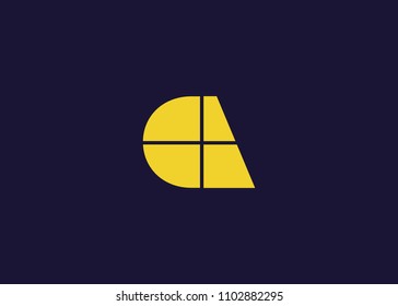 initial letter logo CA, logo template