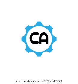 Initial Letter Logo CA Template Vector Design