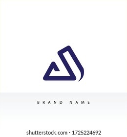initial letter logo CA, logo template