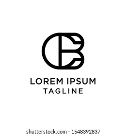 initial letter logo CB, BC logo template