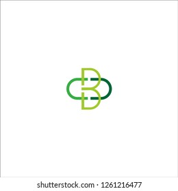 initial letter logo cb, cbd, b inside c