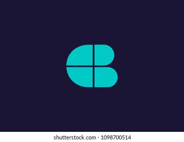 initial letter logo CB, logo template