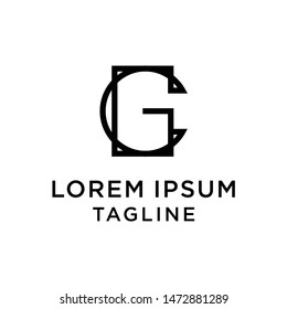 initial letter logo CG, GC logo template