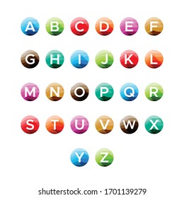 initial letter logo with circle abstract