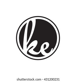 initial letter logo circle with ring