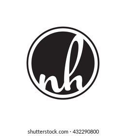 initial letter logo circle with ring