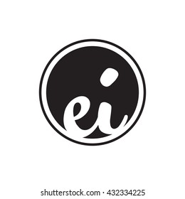 initial letter logo circle with ring