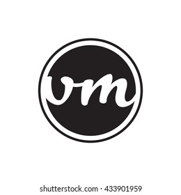 initial letter logo circle with ring