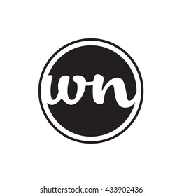 initial letter logo circle with ring