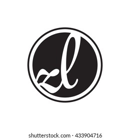 initial letter logo circle with ring