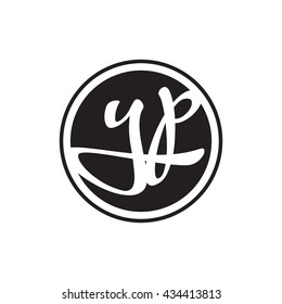 initial letter logo circle with ring
