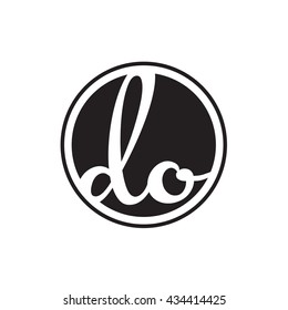 initial letter logo circle with ring