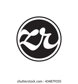 initial letter logo circle with ring