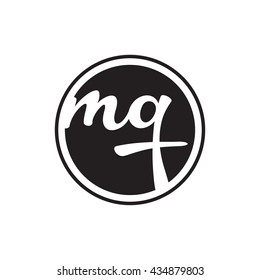 initial letter logo circle with ring