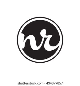 initial letter logo circle with ring
